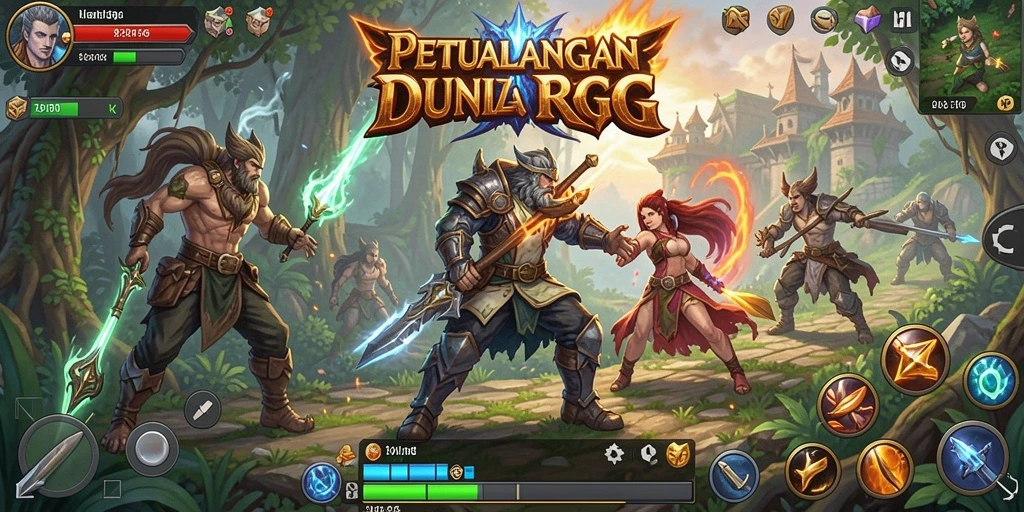 Screenshot 8180 menampilkan pertarungan epik dalam dunia RPG yang menakjubkan.