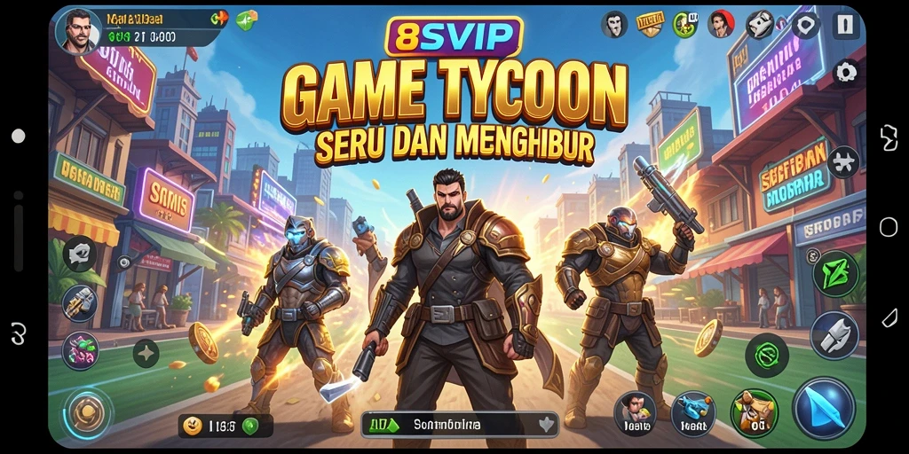 Tampilan gameplay seru dalam membangun kerajaan bisnis di 8SVIP.