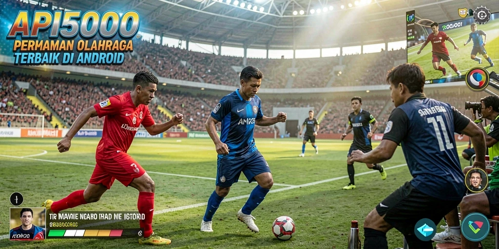 Tampilan gameplay yang mengasyikkan dari API5000 saat pertandingan olahraga.