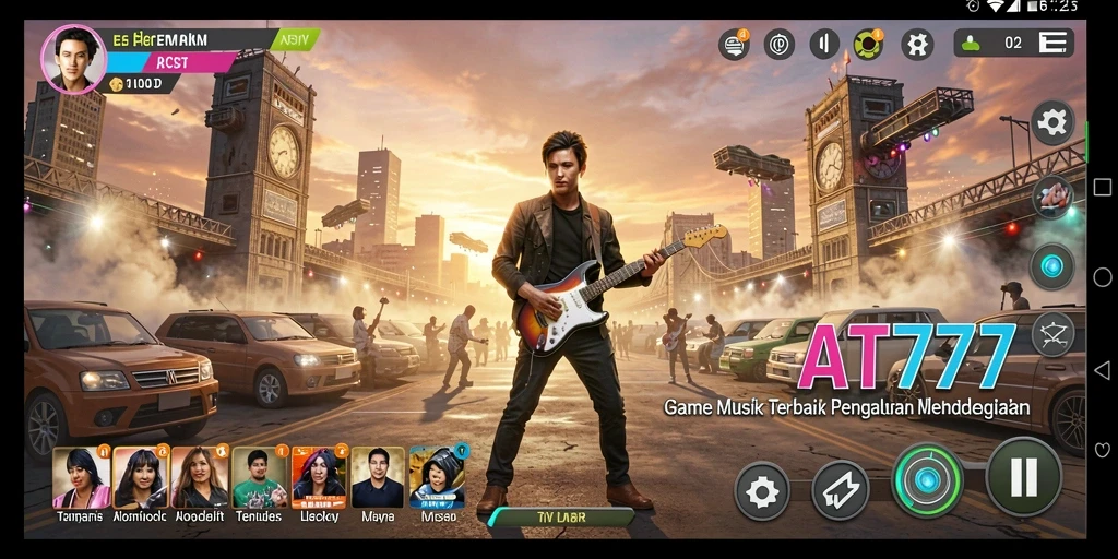 Gameplay AT777 dengan interaksi musik yang menarik dan menyenangkan.