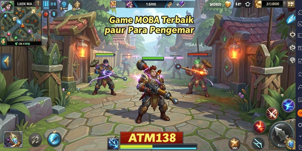 Gameplay seru dalam ATM138 dengan pertarungan tim yang mendebarkan.