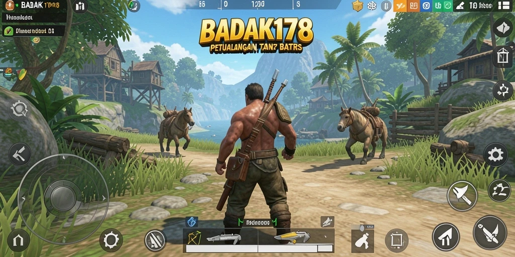 Tampilan gameplay yang perkasa dalam dunia terbuka BADAK178.