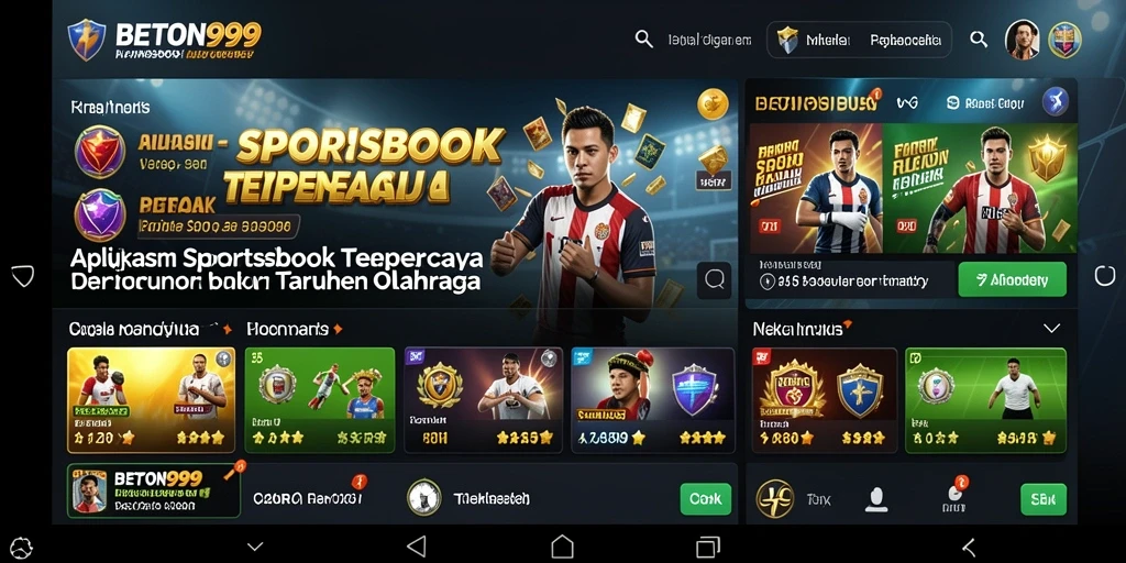 Tampilan menarik dari pertandingan taruhan Sportsbook di BETON999.