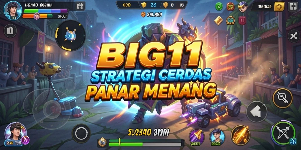 Screenshot menampilkan pertempuran strategis yang seru di BIG11.