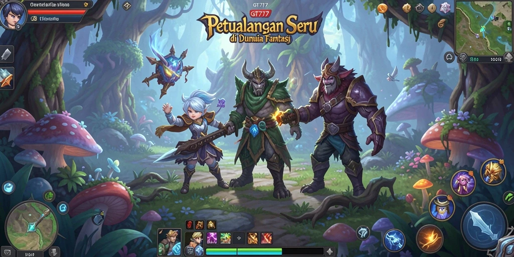 Tampilan gameplay GT777 yang memukau dalam petualangan seru.
