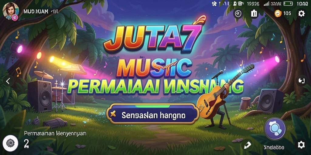 Tampilan gameplay <strong>JUTA7</strong> yang penuh warna dan menarik.