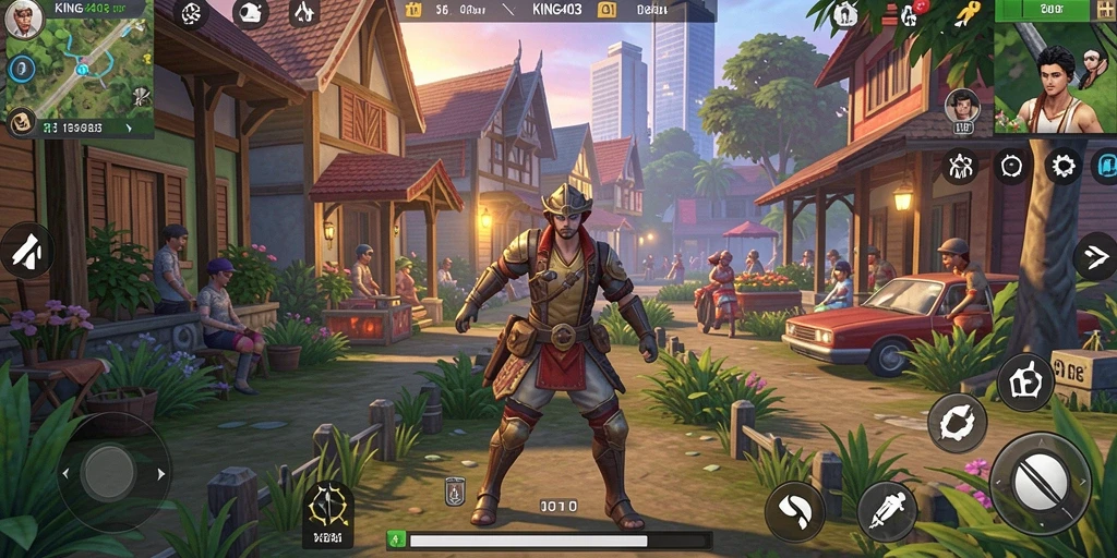 Screenshot KING403 menampilkan gameplay menarik dalam simulasi kehidupan.