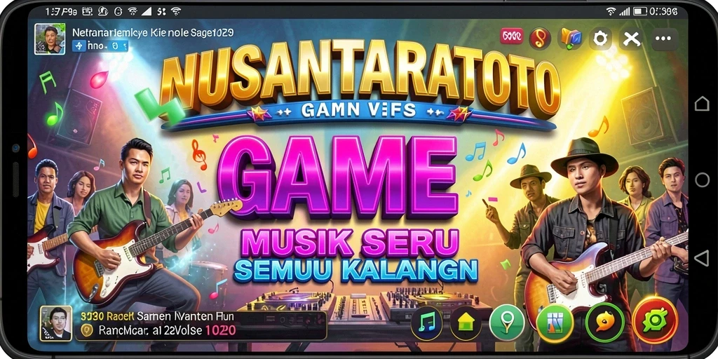 Tampak gameplay NUSANTARATOTO yang memperlihatkan keseruan bermain musik.