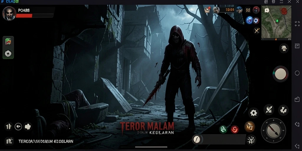 Screenshot gameplay POA88 menampilkan ketegangan dan atmosfer yang mengerikan.