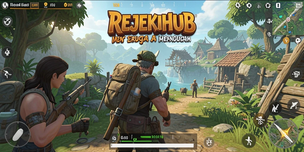 Tangkapan layar utama REJEKIHUB memperlihatkan aksi di dunia terbuka yang menakjubkan.