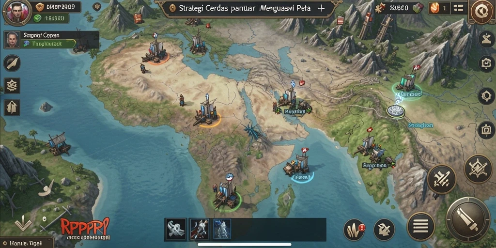 Tangkapan layar gameplay RPRPRP menampilkan pertempuran strategi yang intens.