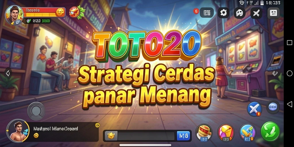 Screenshot gameplay strategi yang menegangkan di TOTO20.