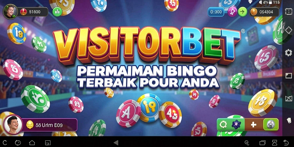 Tampilan gameplay seru dari VISITORBET dengan tema Bingo.