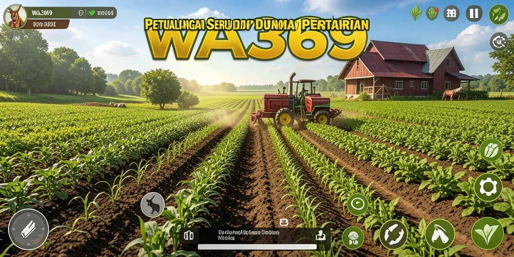 Screenshot menunjukkan gameplay seru saat bertani di WA369.
