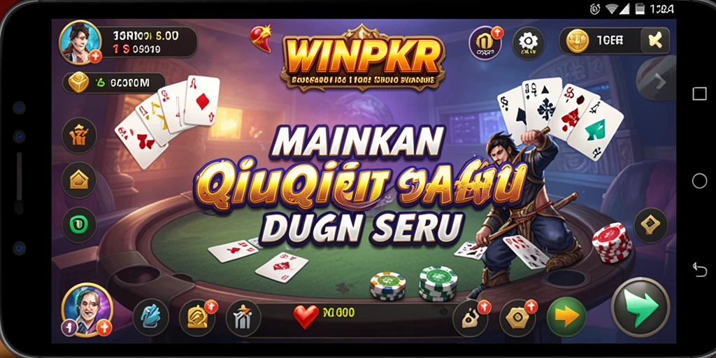 Screenshot gameplay QiuQiu yang menarik dan kompetitif.