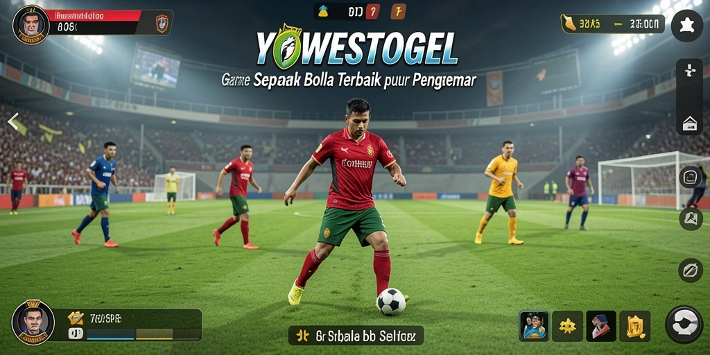 Tampilan gameplay YOWESTOGEL yang menarik dalam aksi sepak bola.